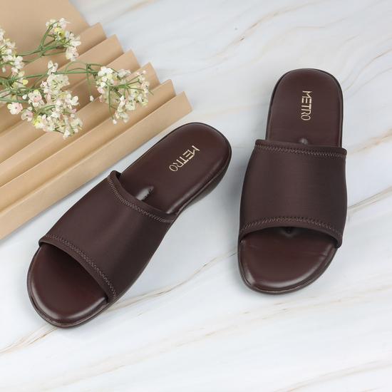 Women Brown Casual Slip Ons