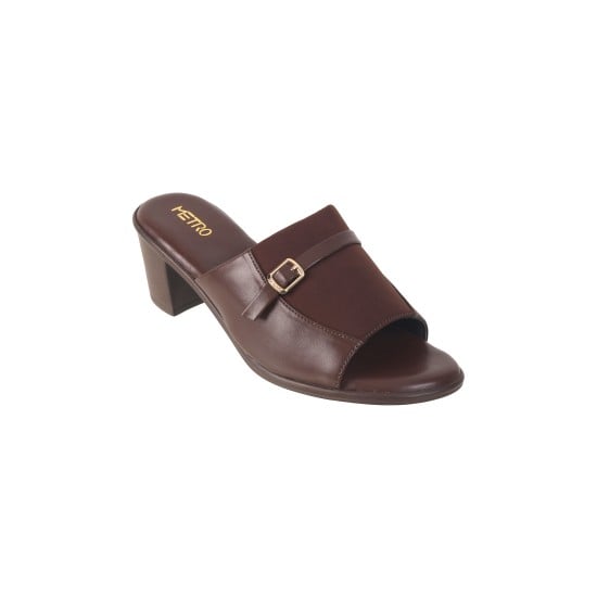 Women Brown Casual Slip Ons