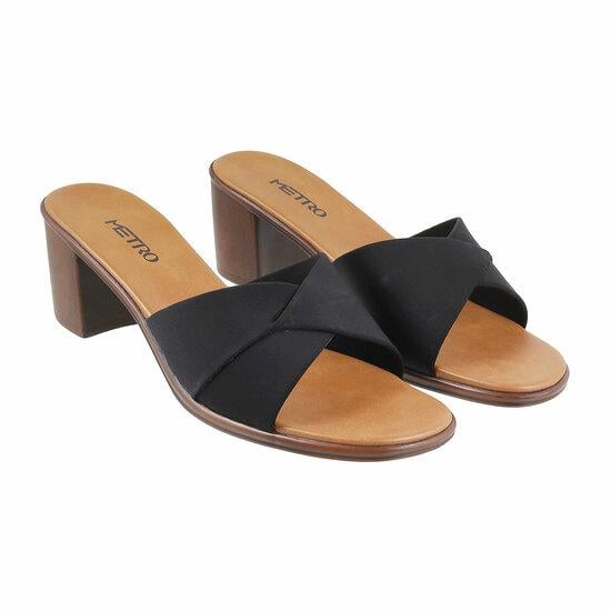 Women Black Casual Slides