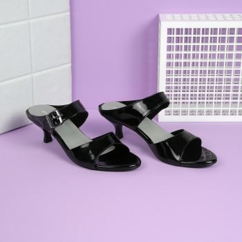 Walkway Women Black Casual Slip Ons(SKU: 41-340-11-37)
