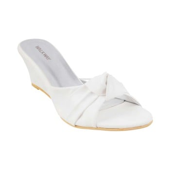 Walkway Women White Casual Slides(SKU: 41-3517-16-36)