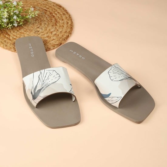 Women Grey Casual Slip Ons