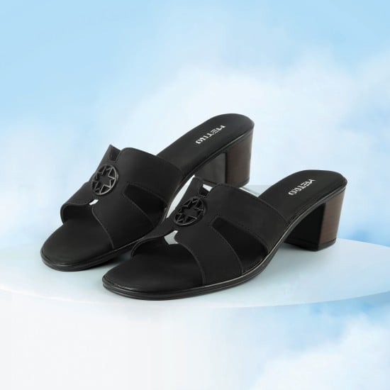 Women Black Casual Slip Ons