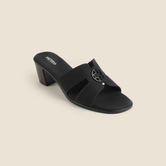 Women Black Casual Slip Ons