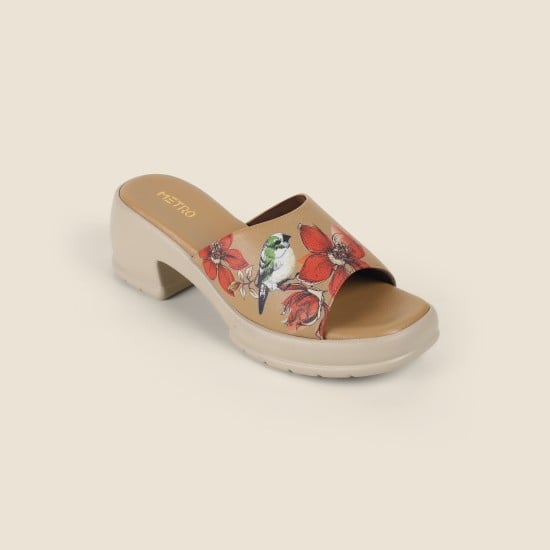 Women Beige Casual Slip Ons