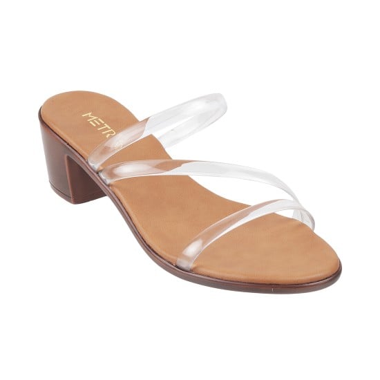 Women White Casual Slides