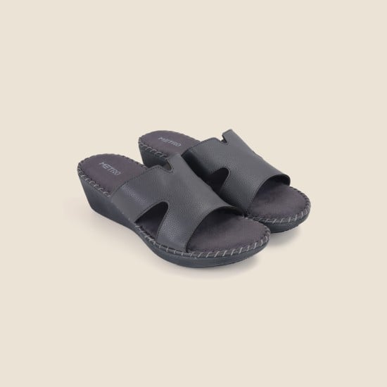 Women Grey Casual Slip Ons