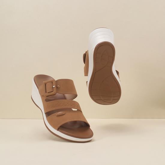 Women Tan Casual Slip Ons