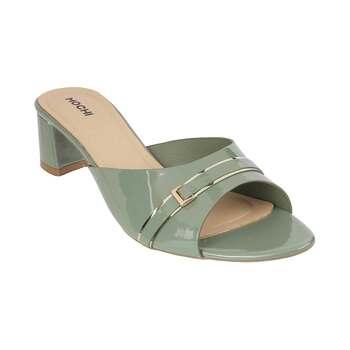 Mochi Green Casual Slip Ons