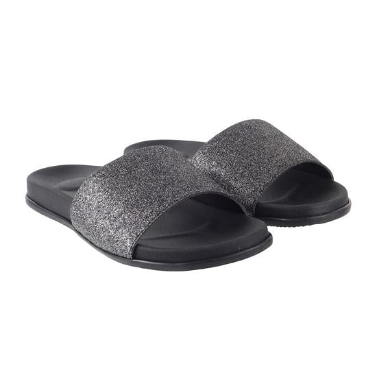 Women Black Casual Slip Ons