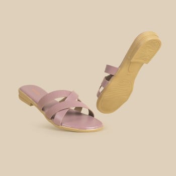 Walkway Women Peach Casual Slippers(SKU: 41-406-80-37)