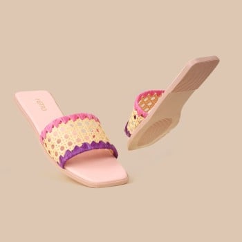 Metro Women Pink Casual Slip Ons(SKU: 41-411-24-36)