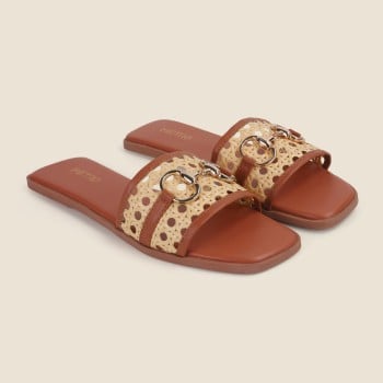 Metro Women Tan Casual Slippers(SKU: 41-412-23-36)