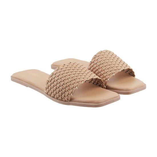 Women Beige Casual Slippers