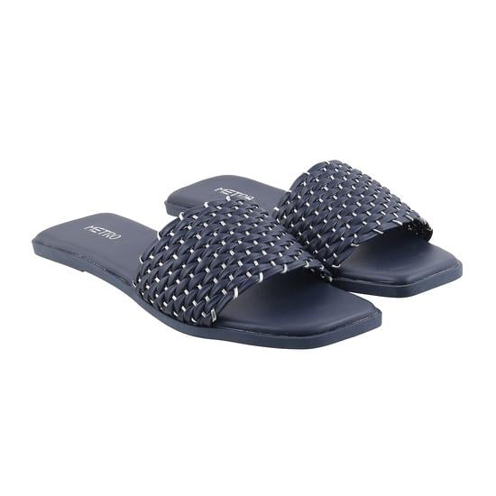 Women Blue Casual Slippers