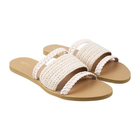 Women Beige Casual Slippers