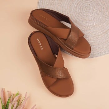 Metro Women Brown Casual Slip Ons(SKU: 41-417-12-37)