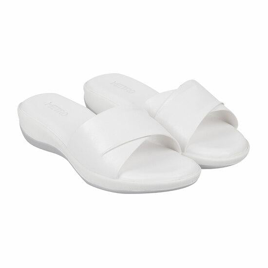 Women White Casual Slip Ons