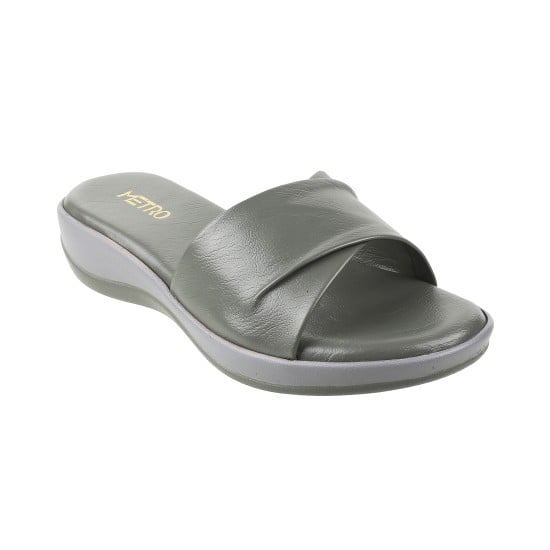 Women Grey Casual Slip Ons