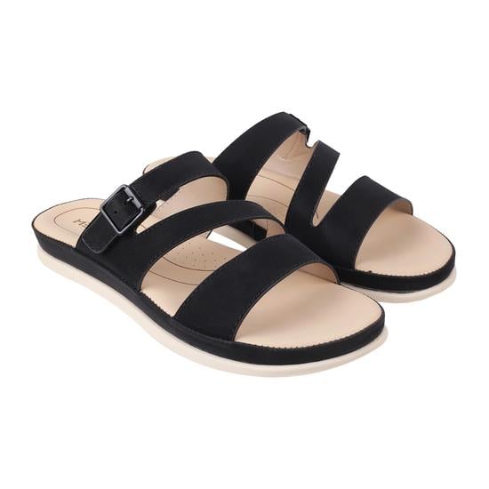 Women Black Casual Slippers
