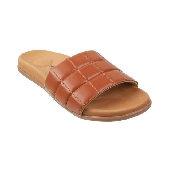 Women Tan Casual Slippers