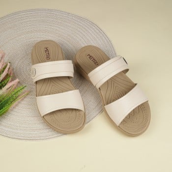 Metro Women Beige Casual Slip Ons(SKU: 41-435-20-36)