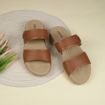 Metro Women Tan Casual Slip Ons(SKU: 41-435-23-36)