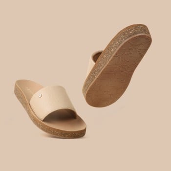 Metro Women Beige Casual Slip Ons(SKU: 41-439-20-37)