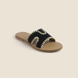 Women Black Casual Slip Ons
