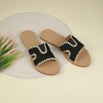 Metro Women Black Casual Slip Ons(SKU: 41-440-11-37)