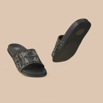 Metro Women Black Casual Slip Ons(SKU: 41-449-11-36)