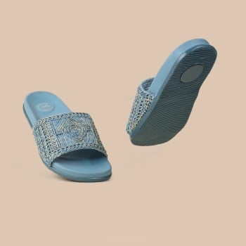 Metro Women Blue Casual Slip Ons(SKU: 41-449-45-36)