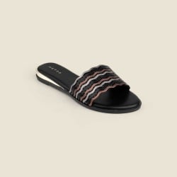 Women Black Casual Slip Ons
