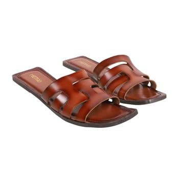 Metro Women Tan Casual Slippers(SKU: 41-4627-23-36)
