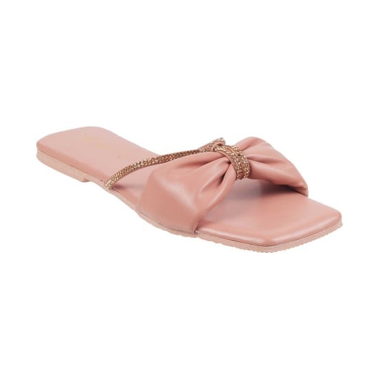 Women Pink Casual Slippers