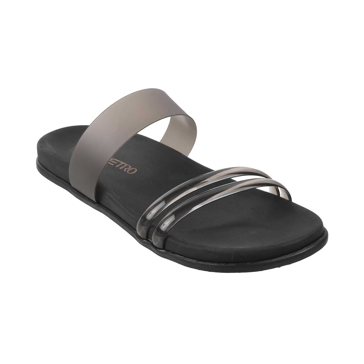 Buy Metro Black Casual Slippers Online 