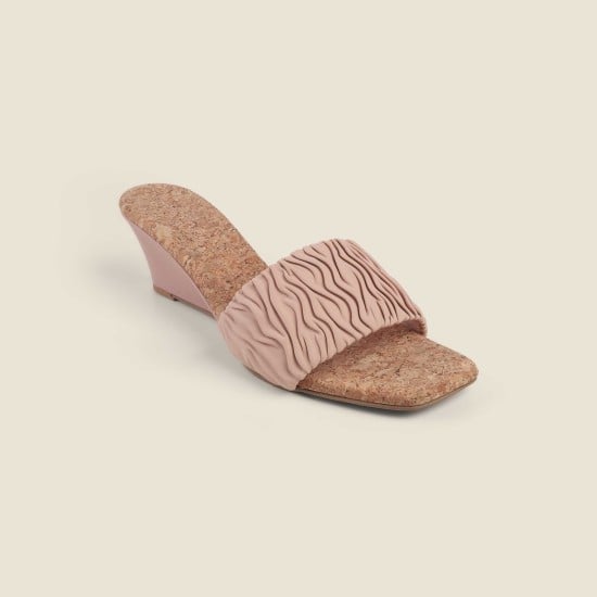 Women Peach Casual Slip Ons