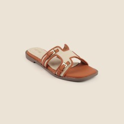 Women Tan Casual Slip Ons
