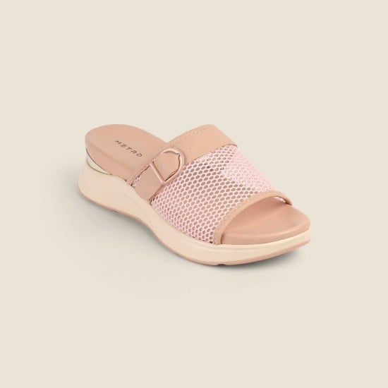 Women Pink Casual Slip Ons