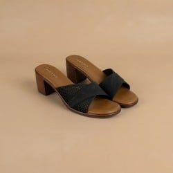 Women Black Casual Slip Ons
