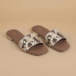 Women Tan Casual Slip Ons