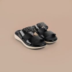 Women Black Casual Slip Ons