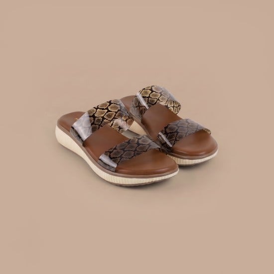 Women Brown Casual Slip Ons
