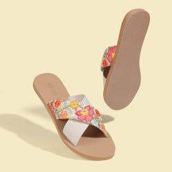 Women Beige Casual Slippers
