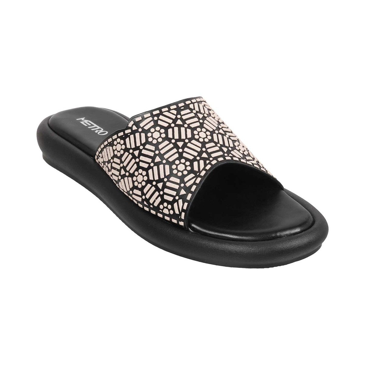 Buy Metro Women Black Casual Slippers Online | SKU: 41-90-11-36 - Metro ...