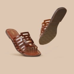 Women Tan Casual Slip Ons