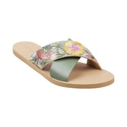 Women Green Casual Slippers