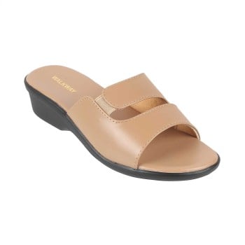 Walkway Women Beige-red Casual Slip Ons(SKU: 41-96-89-38)