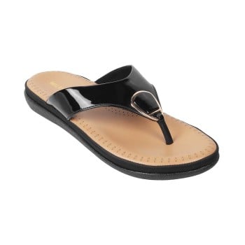 Walkway Women Black Casual Slippers(SKU: 44-105-11-40)