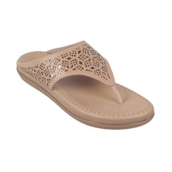 Walkway Women Beige-red Casual Slippers(SKU: 44-106-89-38)